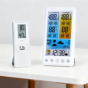 Estación Meteorológica Inalámbrica con Fase Lunar, Reloj Atómico, Punto de Rocío, Índice de Calor, Pantalla LCD Grande, Brillo Ajustable - Product Image 5