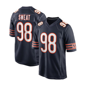 Broderie personnalisée en gros <span class=keywords><strong>Chicago</strong></span> Bears # 18 # Maillot de football 54 en maille poly unisexe pour adulte, vente en gros, transfrontalier, manches courtes 2026 - Product Image 4