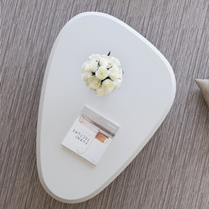 Bàn trà mây với 3 chân cầu, bàn trung tâm hiện đại bằng gỗ, bàn trang trí độc đáo dành cho không gian nhỏ, phòng khách - Product Image 5