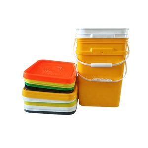 Secchi Quadrati in Plastica Prodotti in Cina, 5 Galloni, Grado Alimentare, Qualità Superiore in Bianco, Nero, Rosso, Giallo - Fusti, Secchi e Barili - Product Image 3