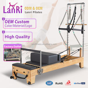2026 L&R OEM Özel Üretim Meşe Ahşap Yarım Kule Çok Fonksiyonlu Fitness Ekipmanı Pilates Reformer Makinesi - Product Image 1