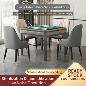 Modern <b>Fully</b> <b>Automatic</b> High-End Mahjong <b>Machine</b> Silent Dual-Purpose Dining Table for Parlors Game Rooms & Home Use ODM Silent Op - Product Image 3