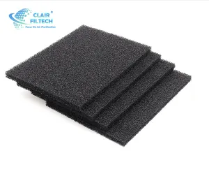 Water Purification Paint Stop Fiber Activated Carbon Sponge Spray Booth Air Filter Filter For Exhaust Gas Filtration Equipment