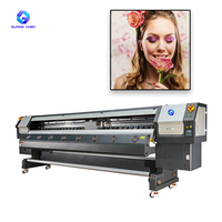Impresora Industrial de Solventes de 3.2m, Cabezales de Impresión Konica KM512l, 4-8 Cabezales, Máquina de Inyección de Tinta de Formato Ancho para Publicidad Exterior
