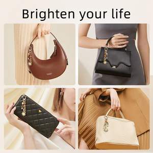 Llavero de Sol y Luna con Cuentas de Estrellas Coloridas y Dijes de Piedras Preciosas, Adorno Estético para Bolsos de Mujer y Hombre, Decoración para Mochilas - Product Image 5