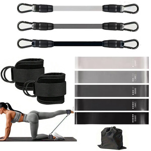 Appareil d'entraînement de fitness robuste pour cheville, jambe et hanche, avec anneau de pied et sangle de fixation pour cadre de gantry, en TPE - Product Image 6