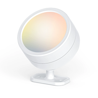 Lampe murale LED ronde rotative rechargeable avec télécommande pour chevet, éclairage décoratif transfrontalier pour salon