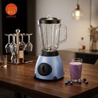 Mixeur de Table Électrique de Luxe avec Bol en Verre, 6 Lames, 2 Vitesses, Contrôle de Vitesse Variable, Faible Bruit, pour Smoothies, Usage Domestique
