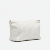 Bolsa de Maquillaje Plana con Diseño Geométrico en Relieve Personalizada Royal Fair, con Cierre de Cremallera, Bolsa de Toalla de Tela de Rizo para Organizador de Artículos de Viaje para Festivales