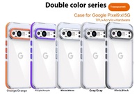 Accessoires mobiles, coque transparente pour téléphone portable Google Pixel 9 Pro 5G, protection d'objectif en métal, coque de téléphone portable Pixel 9