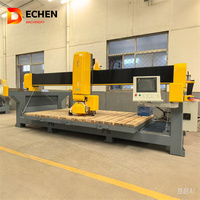 Machine à pierre CNC 5 axes DECHEN DTQ-450/600/700/800, scie à pont pour la découpe du granit et du marbre, PLC, basse tension, lame de 400-700 mm