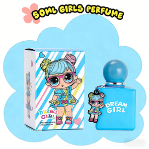 Eau de Parfum Enfant Dream Girl en Gros 50ML avec Pendentif Dessin Animé Mignon et Flacon Portable – Spray Parfumé Doux et Fruité pour Filles - Product Image 1