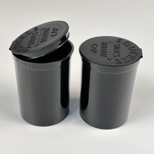 Vente en gros de flacons en plastique 6Dr-60Dr Medical Squeeze Pop Top Jar avec étiquetage et impression de bouchons à l'épreuve des enfants - Product Image 4
