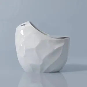 Inodoro de Cerámica de Una Pieza con Diseño Único en Forma de Huevo, Nuevo Sanitario de Baño 2023, Sifón Redondo en Forma de S - Product Image 2