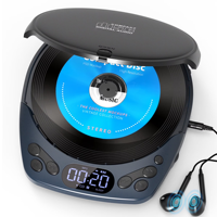 Lecteur CD portable rechargeable avec écran LED, lecteur MP3, lecteurs de musique