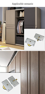 Kleiderschrank-Hängewagenrollen für Schiebetüren, große Schiebetürrollen - Product Image 6