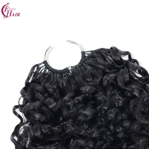 FH New Pixie Curly <b>Feathering</b> Tip Crochet Human <b>Hair</b> <b>Extension</b> 100g Braiding Crochet Human <b>Hairs</b> - Product Image 2