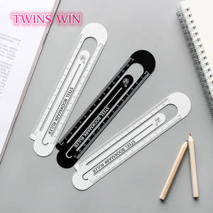 Pabrik OEM Cina Alat Tulis Kantor Murah Hadiah Promosi Kustom Penggaris Pembatas Buku Logam Lipat Kartun Anak-anak 223 - Product Image 1