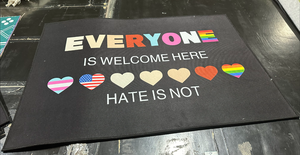 Cheap 18x30 Inch Outdoor Welcome Rainbow <strong>Pride</strong> Door Mat Doormat for Entryway Indoor Entrance - Product Image 4