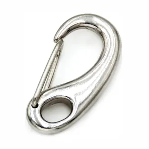 Wholesale Outdoors Stainless Steel Egg Shaped Quick Link Carabiner Spring Snap Hook