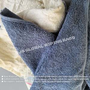 Trapos de Toalla de Algodón Reciclado de Alta Absorción, de Color, para Limpieza y Mantenimiento de Instalaciones Industriales - Product Image 4