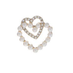 Boucles d'oreilles clous en forme de cœur avec perles de qualité AA, serti circulaire, accessoires de bijoux pour usage quotidien - Product Image 5