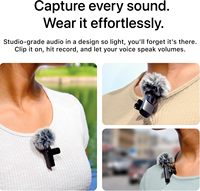 Mini Microphone Lavalier Sans Fil Professionnel pour iPhone, Enregistrement Clair comme du Cristal pour Vidéo et Audio, USB-C, pour Créateurs de Contenu