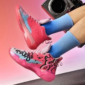 2024 Men's Breathable Light Weight Platform Lace-Up Walking <strong>Shoes</strong> High Top Anti-Slip <strong>Basketball</strong> Size 36-45 - Product Image 3