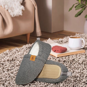 รองเท้าแตะใส่ในบ้านแบบใหม่ ผ้าพลัฌนุ่ม อุ่นสบาย กันลื่น สำหรับฤดูหนาว หนานุ่ม สไตล์ธุรกิจ - Product Image 5