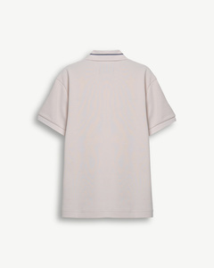 Polo de manga corta para hombre de alta calidad con cuello bordado en contraste ajustado por Routine Vietnam - Product Image 3
