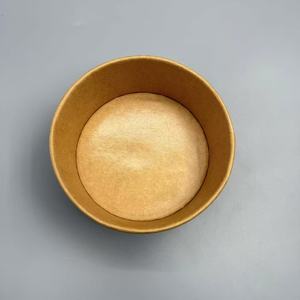 Contenants alimentaires jetables imprimés, bols ronds en papier kraft pour soupes chaudes - Product Image 5