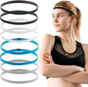Fasce <span class=keywords><strong>per</strong></span> <span class=keywords><strong>capelli</strong></span> sportive sottili IFOND in terylene, colore caramella, elastiche, che non strappano i <span class=keywords><strong>capelli</strong></span>, <span class=keywords><strong>per</strong></span> ragazze, uso quotidiano - Product Image 1