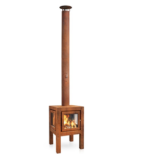 Corten – poêle en acier sans fumée, <span class=keywords><strong>cheminée</strong></span> d'extérieur à <span class=keywords><strong>bois</strong></span> - Product Image 3