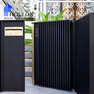 Drive Way Porte arrière de sécurité à cellule photoélectrique coulissante motorisée Nouvelles conceptions de portes Portes coulissantes en porte-à-faux en aluminium bronze électrique - Product Image 6