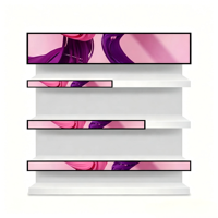 Pantalla Publicitaria LED LCD IPS de 23, 35 y 36 Pulgadas, Pantalla Comercial para Refrigeradores de Supermercado, Sistema Operativo Android/Windows, Borde Extendido, 1 Año de Garantía
