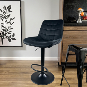 <strong>Bar</strong> Stool <strong>Height</strong> Adjustable Velvet Fabric Swivel Barstool <strong>Bar</strong> Chairs <strong>Breakfast</strong> Dining Stools With Backrest and Armrest for <strong>Bar</strong> - Product Image 2