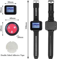Pager de restaurant sans fil Montre-bracelet vibrante étanche Pager 1 Watch 10 table calling buzzer restaurant