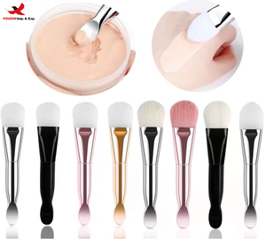 YOUXIN Brocha de Maquillaje Plana Multifuncional de Doble Cabeza con Pelo Sintético y Mango de Plástico de Alta Elasticidad para Rostro - Product Image 1