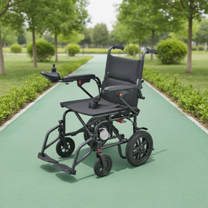 Fauteuil roulant électrique pliable portable à batterie au plomb, le plus vendu, pour fournitures médicales - Product Image 1