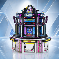 Machine à poussoir de pièces de monnaie, prix usine, version anglaise, machine d'arcade 6 joueurs, machine de jeu d'arcade à poussoir de pièces de monnaie connectable