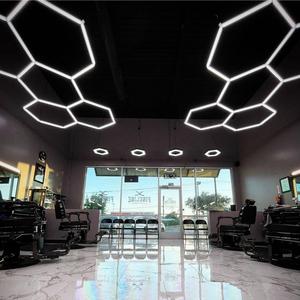 Chăm sóc xe equipement phòng và hội thảo Hex Thiết kế xe chi tiết <span class=keywords><strong>Led</strong></span> nhà để xe ánh sáng hình lục giác xe chi tiết đèn trần - Product Image 1