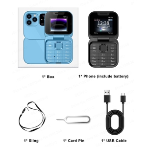 Teléfono Móvil <span class=keywords><strong>Mini</strong></span> Flip SERVO I16 <span class=keywords><strong>Pro</strong></span>, 1.77 Pulgadas, 23 Teclas, Compatible con Bluetooth, FM, Sonido Mágico, Marcación Rápida, GSM, Doble SIM - Product Image 3