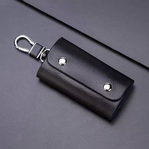 Promotion : Porte-clés en cuir de vachette véritable personnalisé, grande capacité, sacoche de ceinture pour clés, style coréen, personnalisable, multifonctionnel pour clés de voiture - Product Image 3