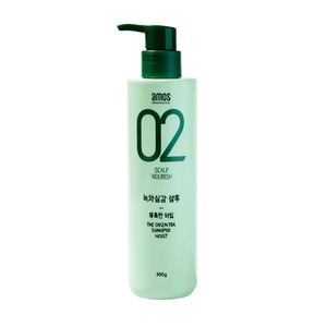 Champú de Té Verde Amos 390g, Nutre el Cuero Cabelludo, Cuidado del Cabello Hidratante - Product Image 2