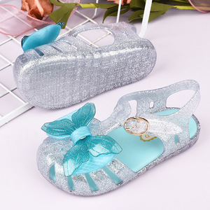 Glitter Princess <b>Flats</b> Sandals <b>Summer</b> Cute Children's Sandals Kids Glitter Party Princess Sandals - Product Image 4