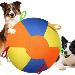 Jouet d'entraînement indestructible, grande balle pour <span class=keywords><strong>chien</strong></span> avec poignées pour jouer en extérieur, balle de pâtéage pour chiens - Product Image 1