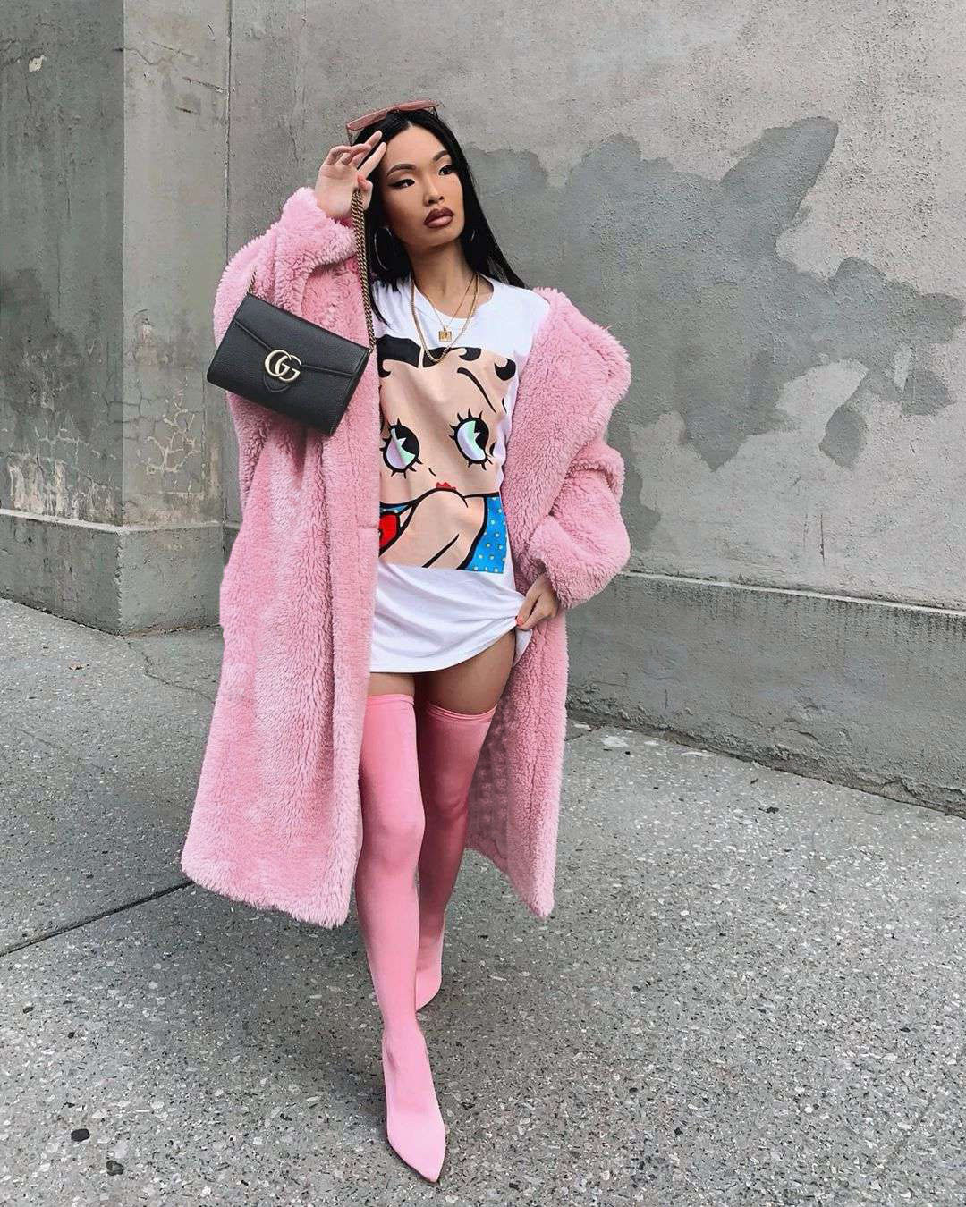 Pink Long Teddy Bear Jacket Coat Women Winter 2021 Thick Warm Oversized Overcoat Women Faux Fur Coats