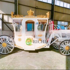 Carrozza principessa elettrica decorazione di nozze all'aperto di natale carrozza reale carrozza reale Design portabicchieri da tavolo - Product Image 1