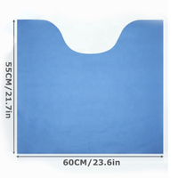 Tapis de sol super absorbants en film PE non tissé, de forme contourée, anti-éclaboussures, pour toilettes commerciales