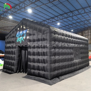 Portable grande tente de fête <span class=keywords><strong>maison</strong></span> noir lumière LED Disco Bar gonflable Cube tente gonflable discothèque - Product Image 2
